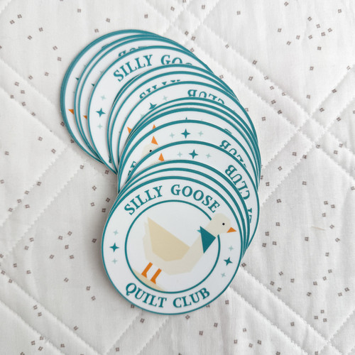 STICKER SILLY GOOSE TEAL PK OF 6 EA