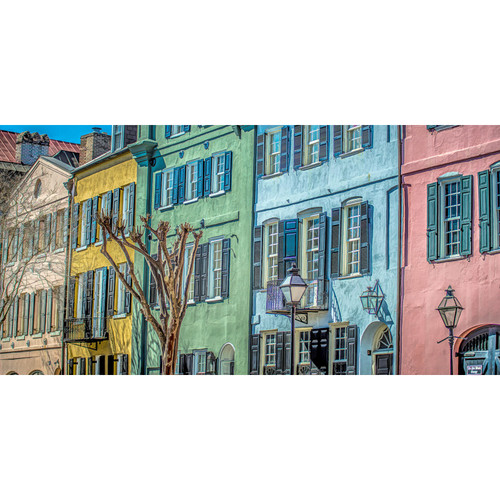 RAINBOW ROW CHARLESTON PNL 28"x14"