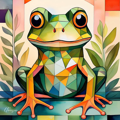 NOTE CARD BABY TREE FROG PK OF 6 EA