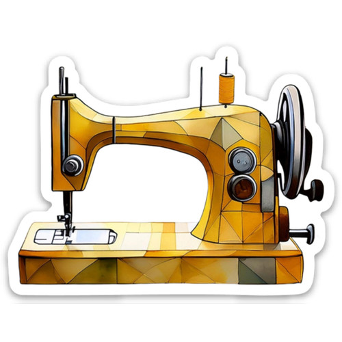 STICKER YELLOW MACHINE PK OF 6 EA