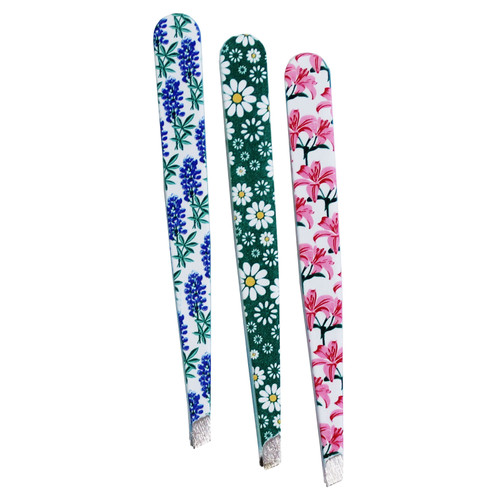 TWEEZERS FLORAL ASST COLORS BOX OF 16 EA