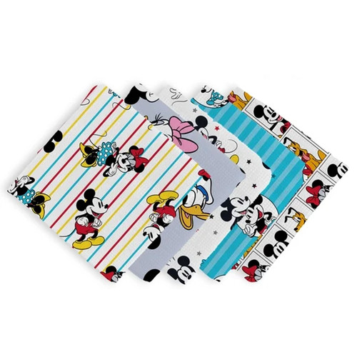 FAT QTR MICKEY & FRIENDS VINTAGE CLASSIC (5) PK OF 3 EA