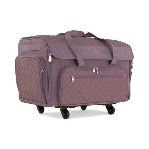 XXL SEWING TOTE PURPLE QUILTED