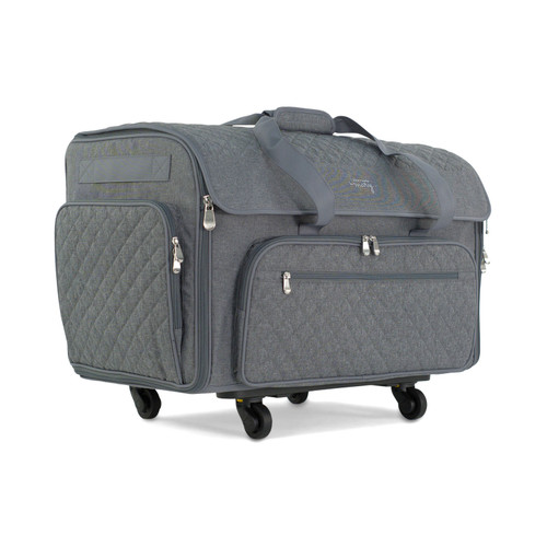 XXL SEWING TOTE GREY QUILTED