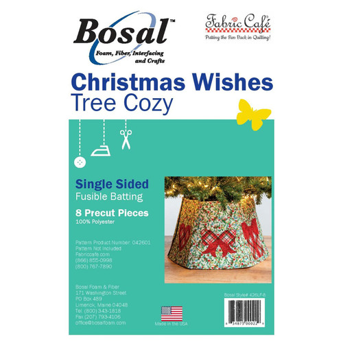 FUSI BATT XMAS WISHES TREE COZY 6" x 9" 8ct