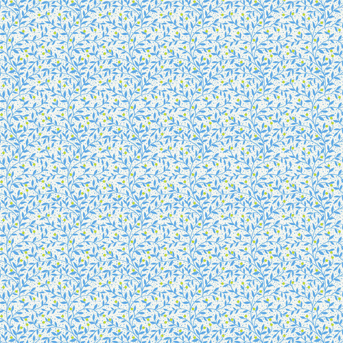 BERRY VINE BERY8000 ECRU INDIGO GARDEN