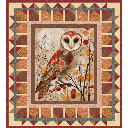 SHOP PNL AUTUMN OWL COMPASS POINTS QUILT DIGITAL