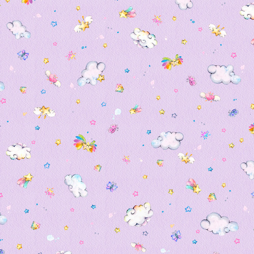 UNICORN WISHED & RAINBOW KISSES UWRK 6744 PURPLE