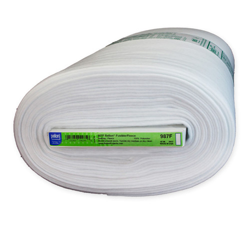 FUSIBLE FLEECE #987F MINI BOLT 22" X 7 YDS WHITE
