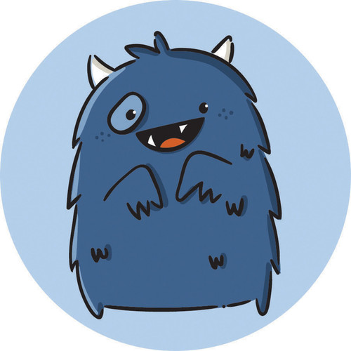 AD FAB 3" KID MONSTERS FURRY PK OF 12 EA