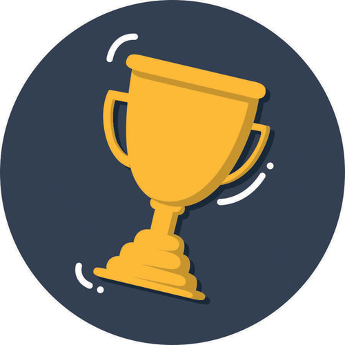 AD FAB 3" KID GAMER TROPHY PK OF 12 EA