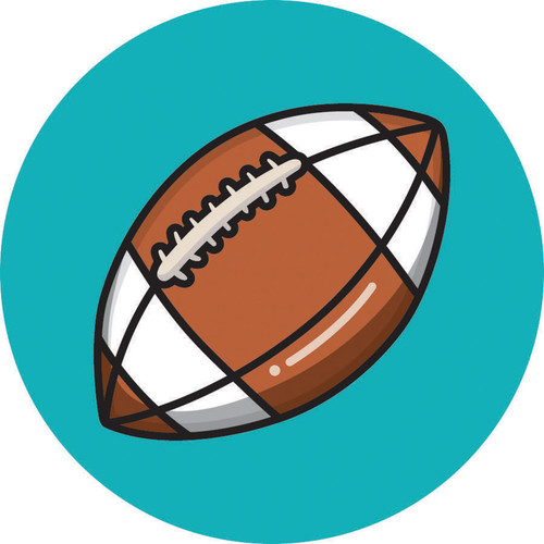 AD FAB 3" KID SPORT FOOTBALL PK OF 12 EA