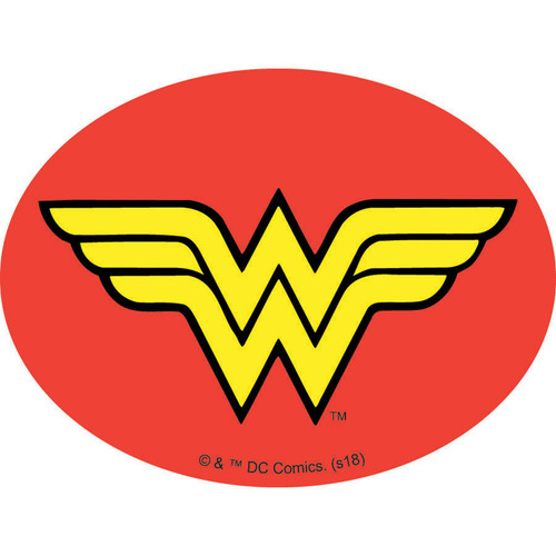AD FAB 3" WONDER WOMAN EMBLEM PK OF 12 EA