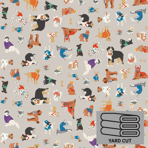 LAMIN COTTON 1yd BEACH DOGS (FOOD SAFE) PK OF 12 EA