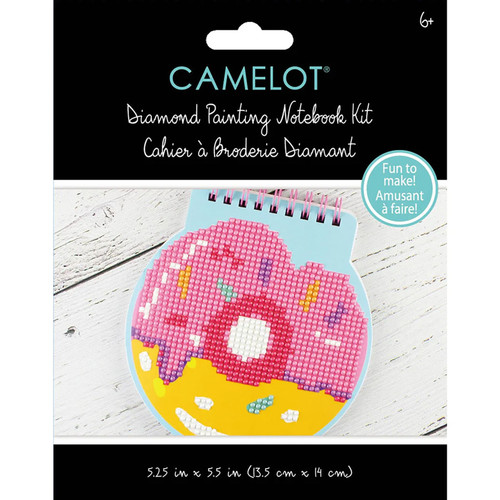 DOUGHNUT DIAMOND PAINTING NOTEBOOK KIT PK OF 6 EA