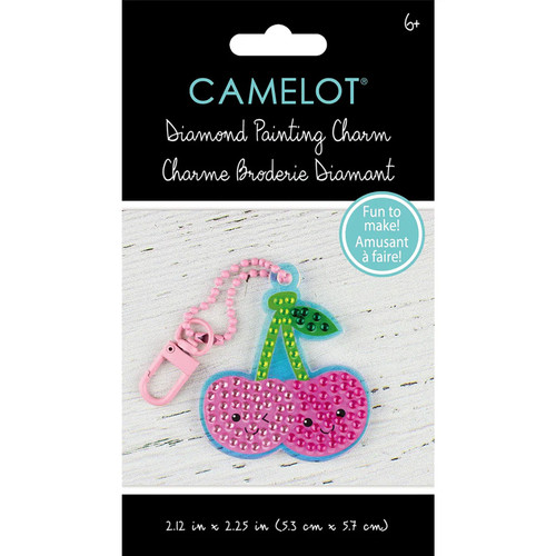 CHERRY WINK DIAMOND PNTG KEY CHAIN KIT PK OF 6 EA