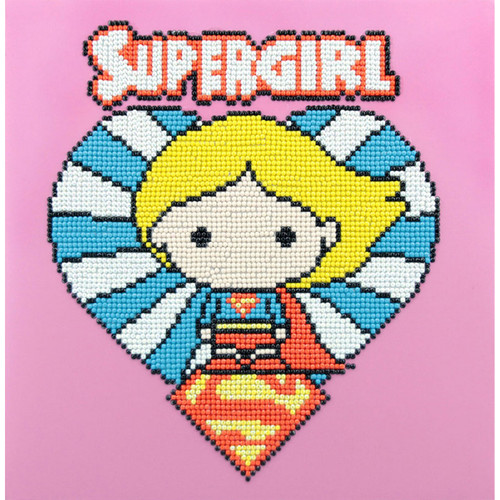 SUPERGIRL DIAMOND DOTZ BOX KIT