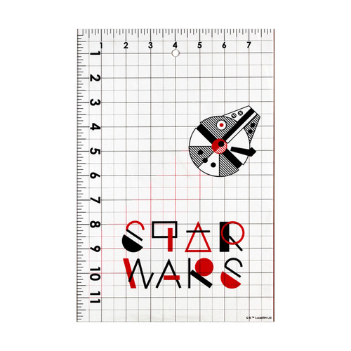RULER 8"x 12" STAR WARS MILLENNIUM FALCON