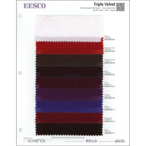 COLOR CARD TRIPLE VELVET