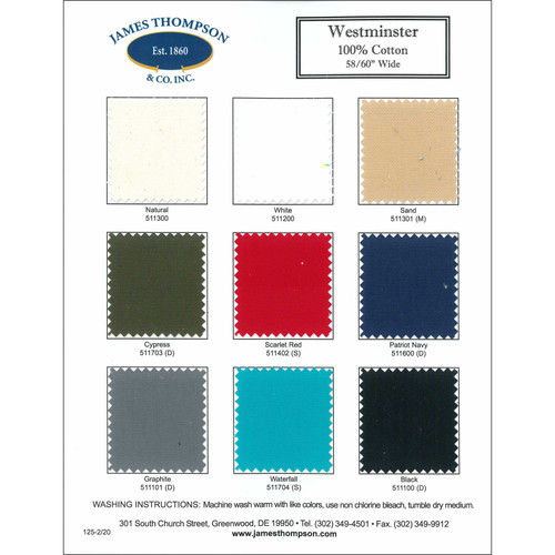 COLOR CARD WESTMINSTER