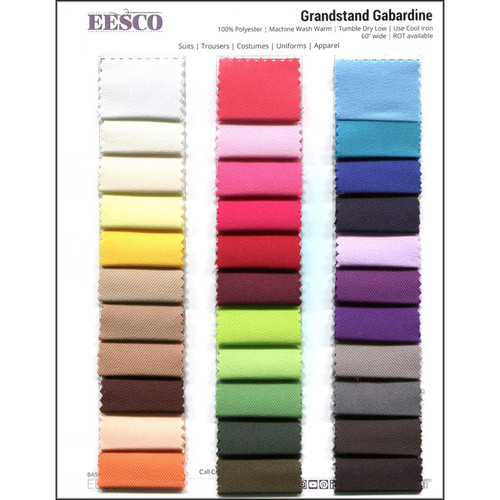 COLOR CARD GRANDSTAND GABARDINE