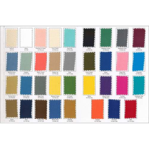 COLOR CARD DUCK CANVAS 10oz
