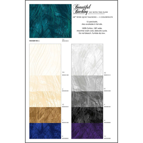 COLOR CARD GO WITH THE FLOW ( BEAUTIFUL BACKING )