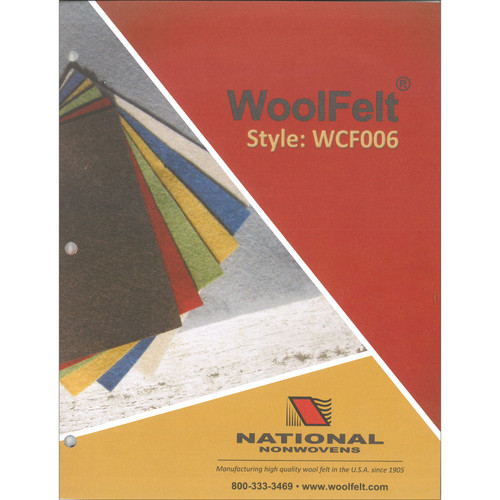 COLOR CARD VIRGIN WOOL FELT
