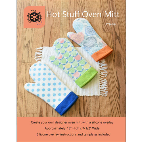 PATTERN HOT STUFF OVEN MITT WITH SILICONE MITT OVERLAY