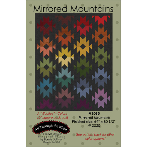 PATTERN MIRRORED MOUNTAINS