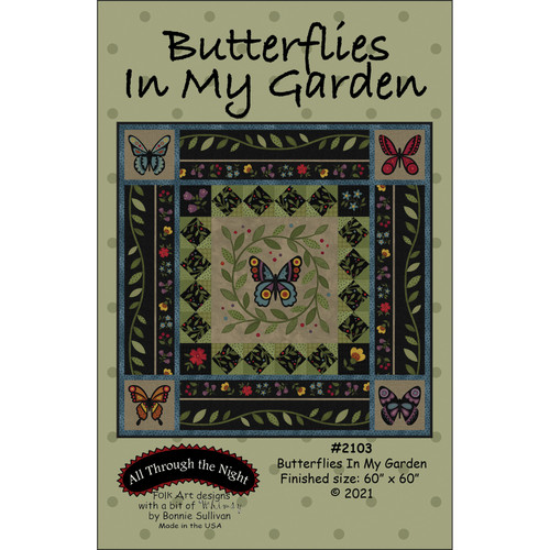 PATTERN BUTTERFLIES IN GARDEN
