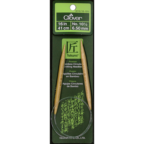 KNIT NEEDLES BAMB CIR sz10.5 16"