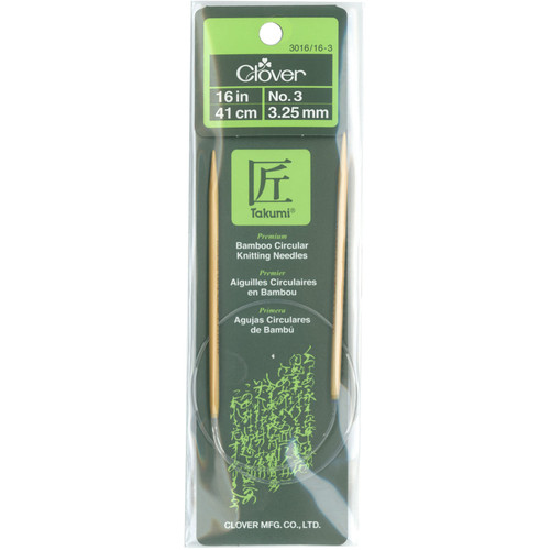 KNIT NEEDLES BAMB CIR sz3 16"