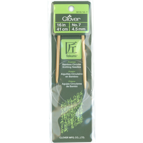 KNIT NEEDLES BAMB CIR sz7 16"