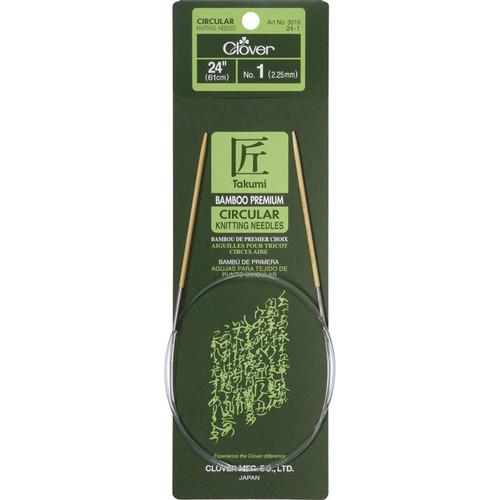KNIT NEEDLES BAMB CIR sz1 24"