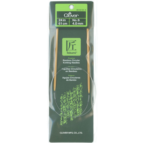 KNIT NEEDLES BAMB CIR sz6 24"