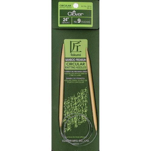 KNIT NEEDLES BAMB CIR sz9 24"