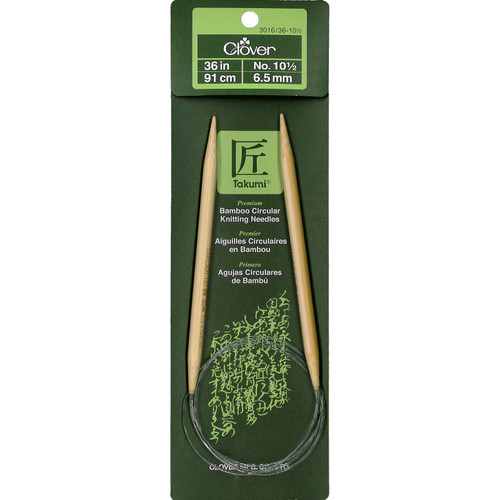 KNIT NEEDLES BAMB CIR sz10.5 36"