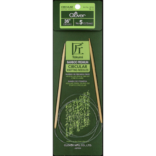 KNIT NEEDLES BAMB CIR sz5 36"