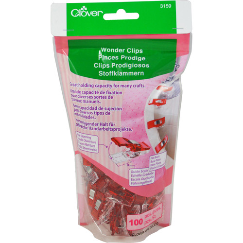 WONDER CLIPS MED 100ct RED