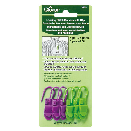 LOCK RING MARKERS W CLIP 6ct PK OF 3 EA