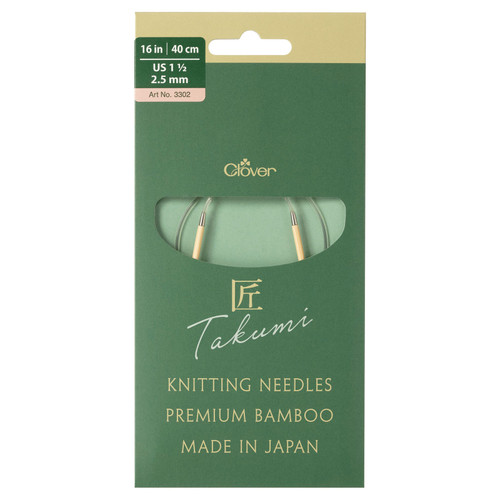 CIR KNITTING NEEDLE PRO TAKUMI sz1.5 16" PK OF 3 EA