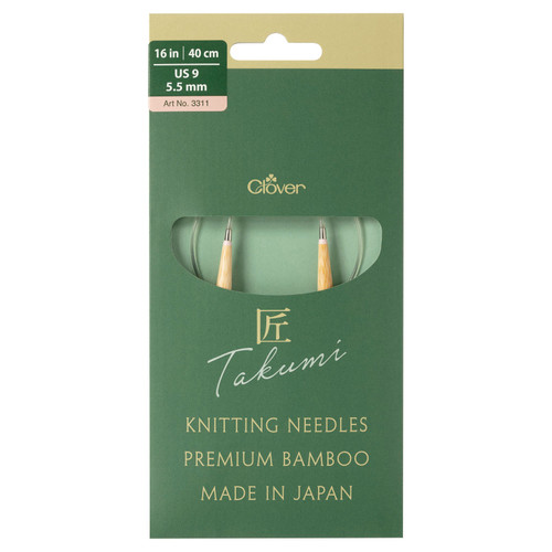 CIR KNITTING NEEDLE PRO TAKUMI sz9 16" PK OF 3 EA