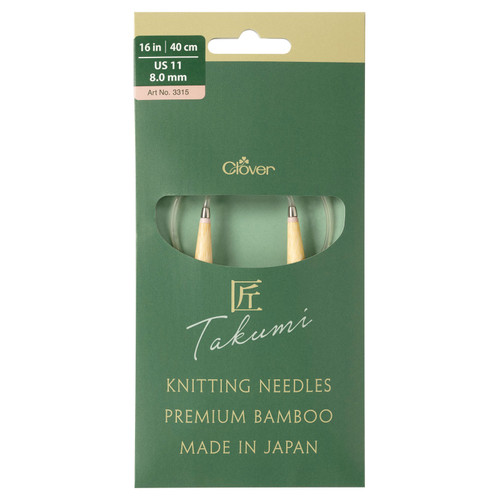 CIR KNITTING NEEDLE PRO TAKUMI sz11 16" PK OF 3 EA