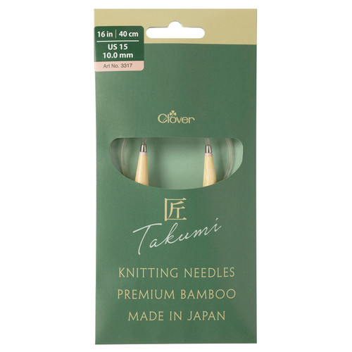 CIR KNITTING NEEDLE PRO TAKUMI sz15 16" PK OF 3 EA