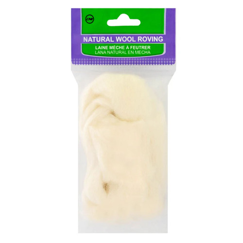 ROVING WOOL OFF WHITE PK OF 3 EA