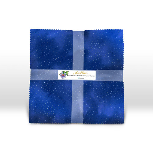 CHARM PK 5" LB BASIC DOT MET BLUE/SILVER (42) PK OF 12 EA