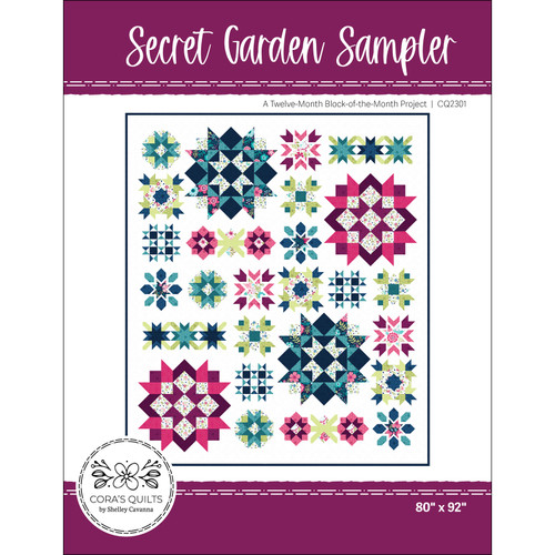 B-O-M PATTERN SECRET GARDEN SAMPLER