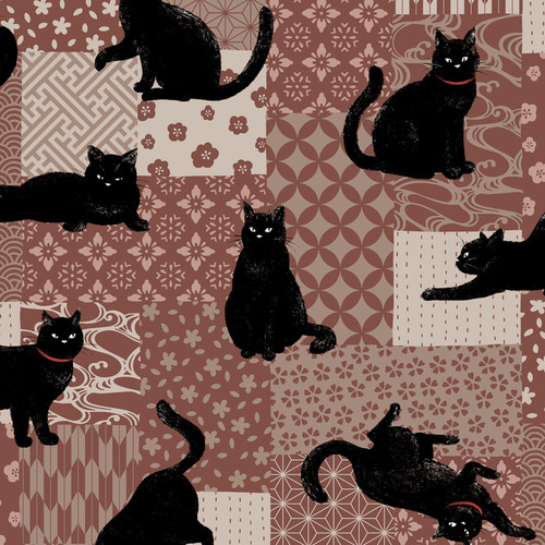 JAPANESE STYLE CAT AP51103 1A DOBBY