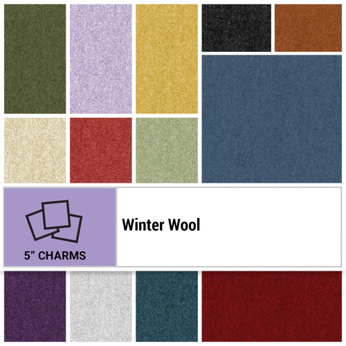 CHARM PK 5" WINTER WOOL (42) PK OF 12 EA